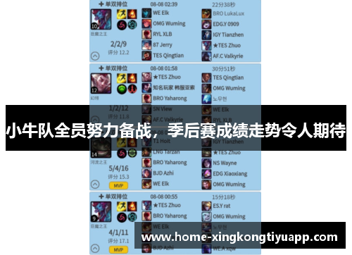 小牛队全员努力备战，季后赛成绩走势令人期待